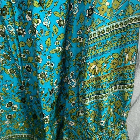 Natural Life Teal and Green Floral Dress size XL - Picture 10 of 12